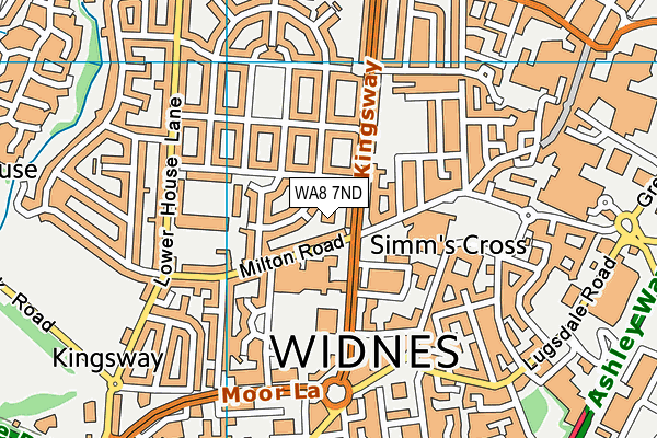 WA8 7ND map - OS VectorMap District (Ordnance Survey) WA8 7ND map - OS VectorMap District (Ordnance Survey)