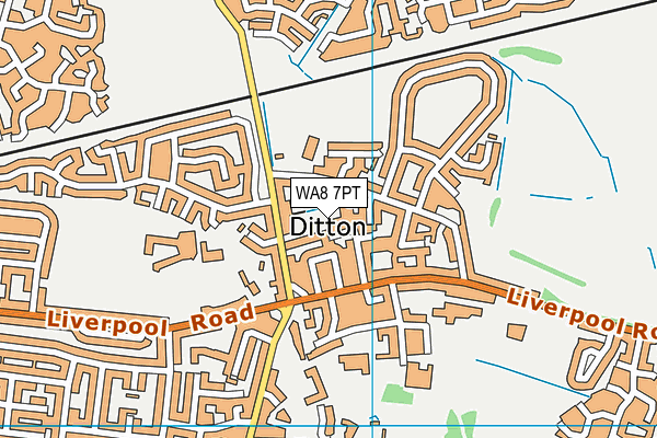 WA8 7PT map - OS VectorMap District (Ordnance Survey) WA8 7PT map - OS VectorMap District (Ordnance Survey)