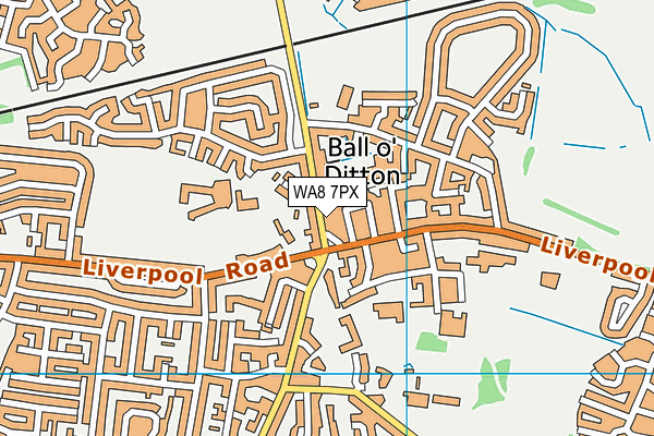 WA8 7PX map - OS VectorMap District (Ordnance Survey) WA8 7PX map - OS VectorMap District (Ordnance Survey)