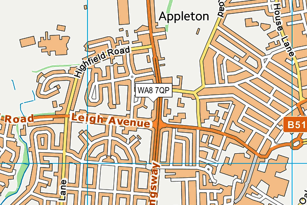 WA8 7QP map - OS VectorMap District (Ordnance Survey) WA8 7QP map - OS VectorMap District (Ordnance Survey)