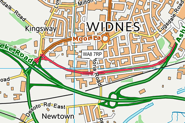 WA8 7RP map - OS VectorMap District (Ordnance Survey) WA8 7RP map - OS VectorMap District (Ordnance Survey)