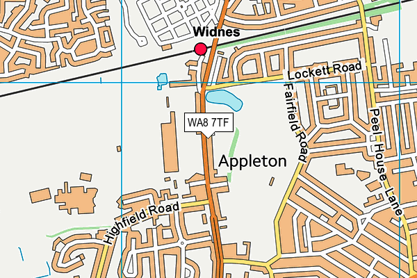 WA8 7TF map - OS VectorMap District (Ordnance Survey) WA8 7TF map - OS VectorMap District (Ordnance Survey)