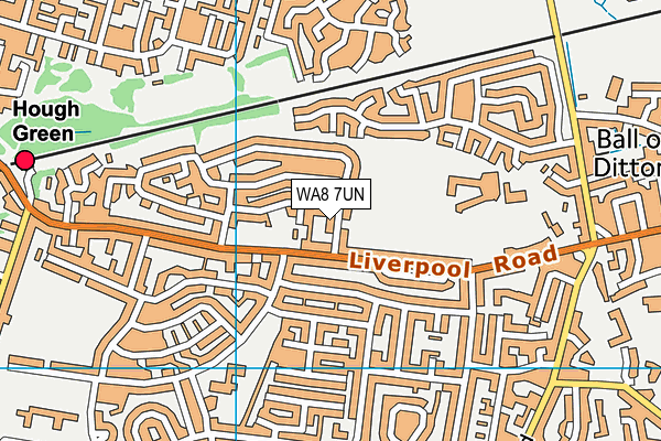 WA8 7UN map - OS VectorMap District (Ordnance Survey)