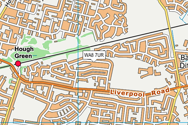 WA8 7UR map - OS VectorMap District (Ordnance Survey) WA8 7UR map - OS VectorMap District (Ordnance Survey)
