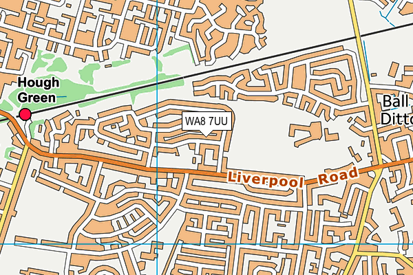 WA8 7UU map - OS VectorMap District (Ordnance Survey)
