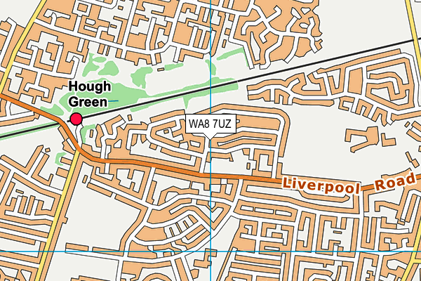 WA8 7UZ map - OS VectorMap District (Ordnance Survey) WA8 7UZ map - OS VectorMap District (Ordnance Survey)