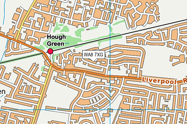 WA8 7XG map - OS VectorMap District (Ordnance Survey) WA8 7XG map - OS VectorMap District (Ordnance Survey)