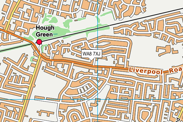 WA8 7XJ map - OS VectorMap District (Ordnance Survey) WA8 7XJ map - OS VectorMap District (Ordnance Survey)