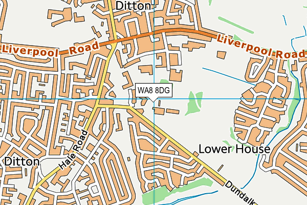 WA8 8DG map - OS VectorMap District (Ordnance Survey) WA8 8DG map - OS VectorMap District (Ordnance Survey)