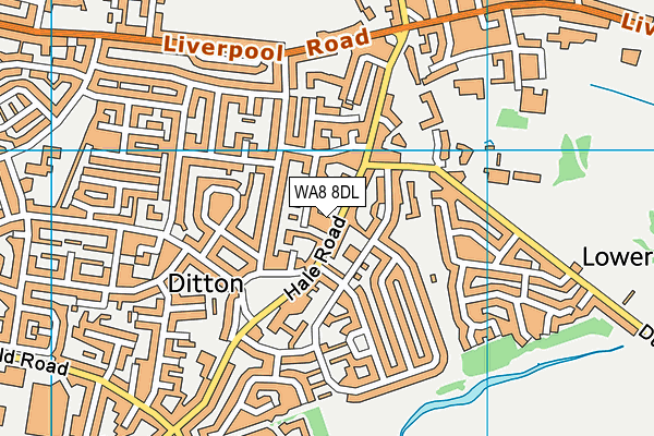 WA8 8DL map - OS VectorMap District (Ordnance Survey) WA8 8DL map - OS VectorMap District (Ordnance Survey)