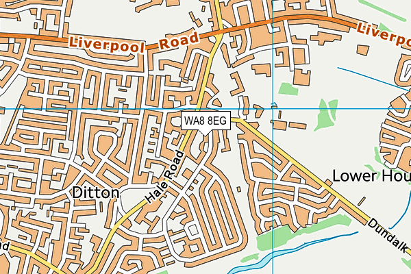 WA8 8EG map - OS VectorMap District (Ordnance Survey) WA8 8EG map - OS VectorMap District (Ordnance Survey)