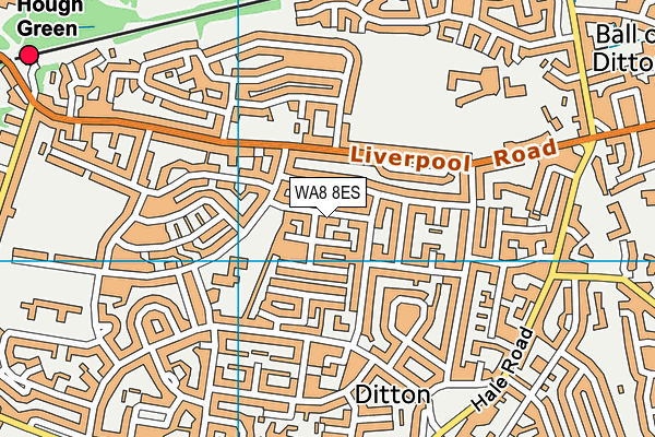 WA8 8ES map - OS VectorMap District (Ordnance Survey) WA8 8ES map - OS VectorMap District (Ordnance Survey)