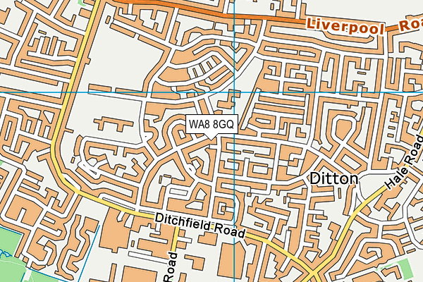 WA8 8GQ map - OS VectorMap District (Ordnance Survey) WA8 8GQ map - OS VectorMap District (Ordnance Survey)