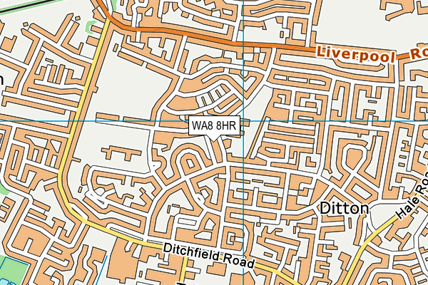 WA8 8HR map - OS VectorMap District (Ordnance Survey) WA8 8HR map - OS VectorMap District (Ordnance Survey)