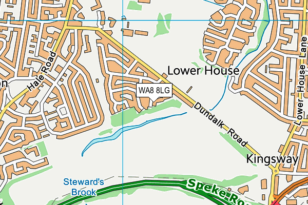 WA8 8LG map - OS VectorMap District (Ordnance Survey) WA8 8LG map - OS VectorMap District (Ordnance Survey)
