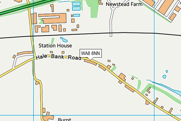 WA8 8NN map - OS VectorMap District (Ordnance Survey) WA8 8NN map - OS VectorMap District (Ordnance Survey)