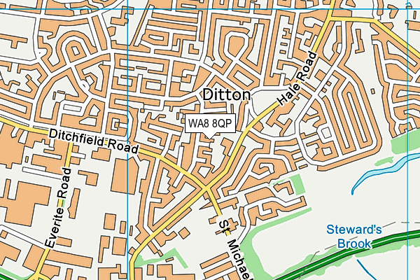 WA8 8QP map - OS VectorMap District (Ordnance Survey) WA8 8QP map - OS VectorMap District (Ordnance Survey)