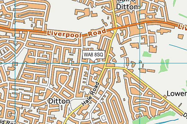 WA8 8SQ map - OS VectorMap District (Ordnance Survey) WA8 8SQ map - OS VectorMap District (Ordnance Survey)