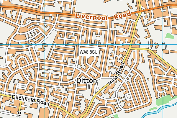 WA8 8SU map - OS VectorMap District (Ordnance Survey) WA8 8SU map - OS VectorMap District (Ordnance Survey)
