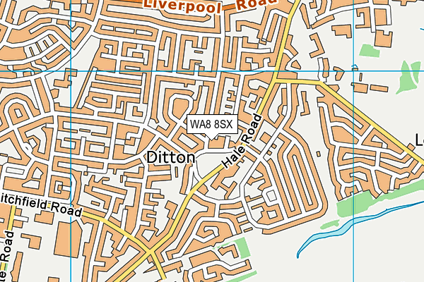 WA8 8SX map - OS VectorMap District (Ordnance Survey) WA8 8SX map - OS VectorMap District (Ordnance Survey)