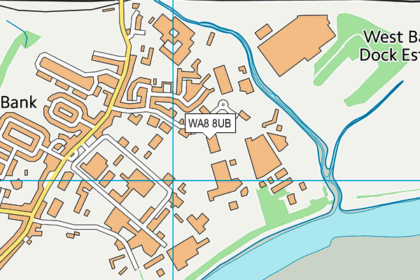 WA8 8UB map - OS VectorMap District (Ordnance Survey) WA8 8UB map - OS VectorMap District (Ordnance Survey)