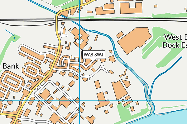 WA8 8WJ map - OS VectorMap District (Ordnance Survey) WA8 8WJ map - OS VectorMap District (Ordnance Survey)