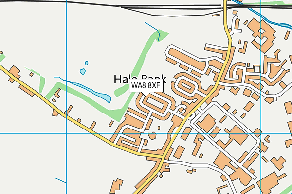 WA8 8XF map - OS VectorMap District (Ordnance Survey) WA8 8XF map - OS VectorMap District (Ordnance Survey)