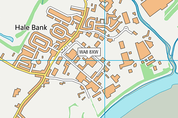 WA8 8XW map - OS VectorMap District (Ordnance Survey) WA8 8XW map - OS VectorMap District (Ordnance Survey)
