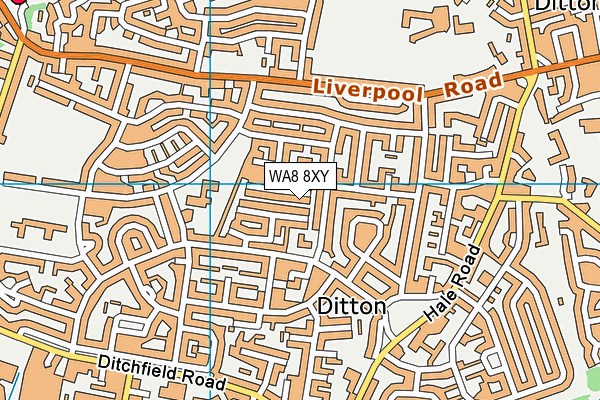 WA8 8XY map - OS VectorMap District (Ordnance Survey) WA8 8XY map - OS VectorMap District (Ordnance Survey)