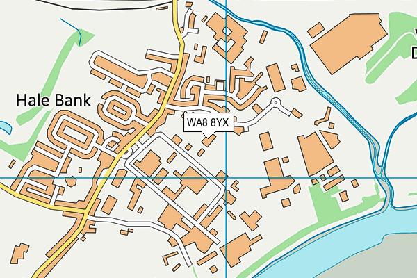 WA8 8YX map - OS VectorMap District (Ordnance Survey) WA8 8YX map - OS VectorMap District (Ordnance Survey)