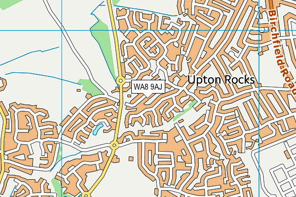 WA8 9AJ map - OS VectorMap District (Ordnance Survey) WA8 9AJ map - OS VectorMap District (Ordnance Survey)