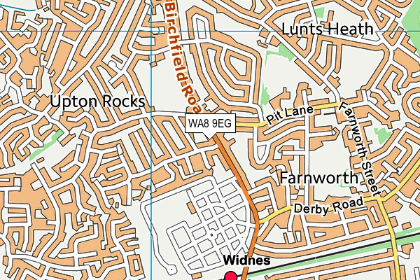 WA8 9EG map - OS VectorMap District (Ordnance Survey) WA8 9EG map - OS VectorMap District (Ordnance Survey)
