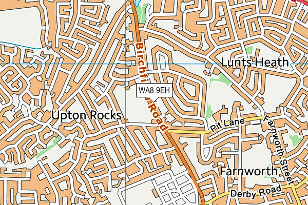 WA8 9EH map - OS VectorMap District (Ordnance Survey) WA8 9EH map - OS VectorMap District (Ordnance Survey)