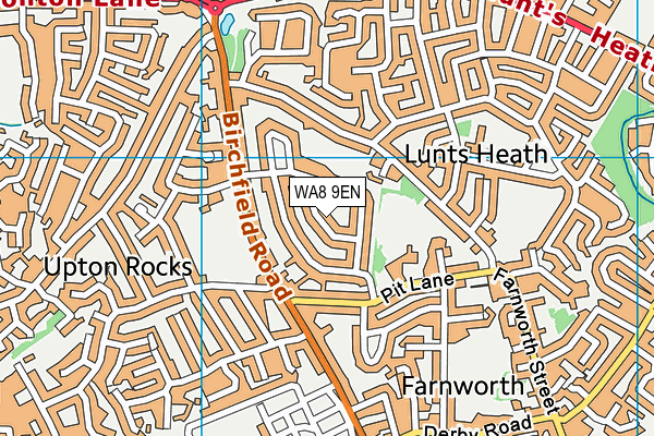 WA8 9EN map - OS VectorMap District (Ordnance Survey) WA8 9EN map - OS VectorMap District (Ordnance Survey)