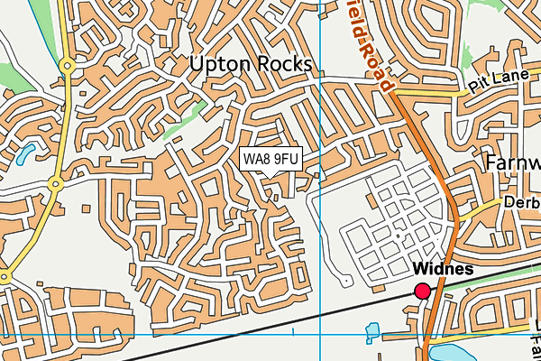 WA8 9FU map - OS VectorMap District (Ordnance Survey) WA8 9FU map - OS VectorMap District (Ordnance Survey)