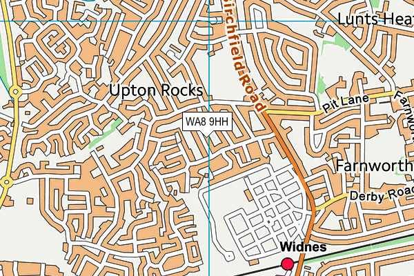 WA8 9HH map - OS VectorMap District (Ordnance Survey) WA8 9HH map - OS VectorMap District (Ordnance Survey)