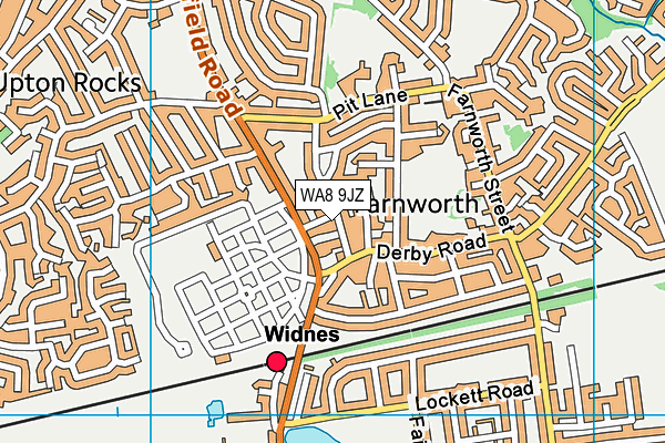 WA8 9JZ map - OS VectorMap District (Ordnance Survey) WA8 9JZ map - OS VectorMap District (Ordnance Survey)
