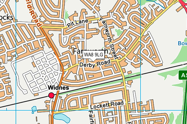 WA8 9LG map - OS VectorMap District (Ordnance Survey) WA8 9LG map - OS VectorMap District (Ordnance Survey)