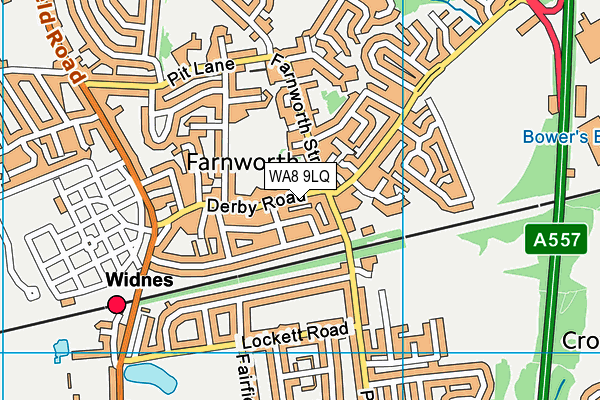 WA8 9LQ map - OS VectorMap District (Ordnance Survey)