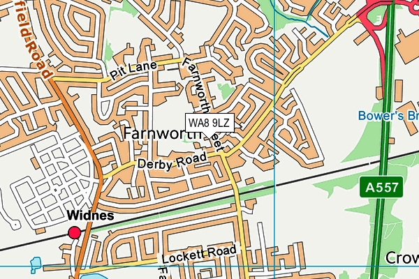WA8 9LZ map - OS VectorMap District (Ordnance Survey) WA8 9LZ map - OS VectorMap District (Ordnance Survey)