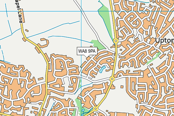 WA8 9PA map - OS VectorMap District (Ordnance Survey) WA8 9PA map - OS VectorMap District (Ordnance Survey)