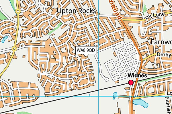 WA8 9QD map - OS VectorMap District (Ordnance Survey) WA8 9QD map - OS VectorMap District (Ordnance Survey)