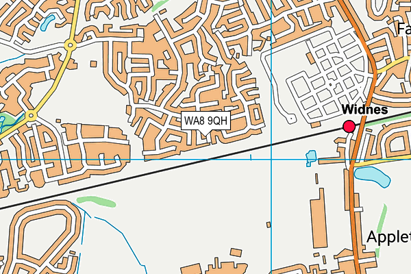 WA8 9QH map - OS VectorMap District (Ordnance Survey) WA8 9QH map - OS VectorMap District (Ordnance Survey)