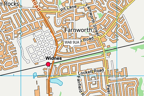 WA8 9UA map - OS VectorMap District (Ordnance Survey) WA8 9UA map - OS VectorMap District (Ordnance Survey)