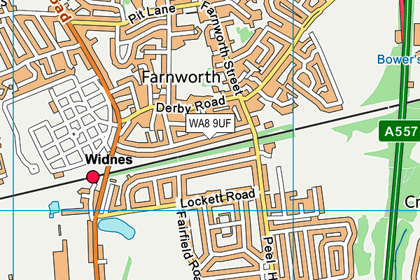 WA8 9UF map - OS VectorMap District (Ordnance Survey) WA8 9UF map - OS VectorMap District (Ordnance Survey)