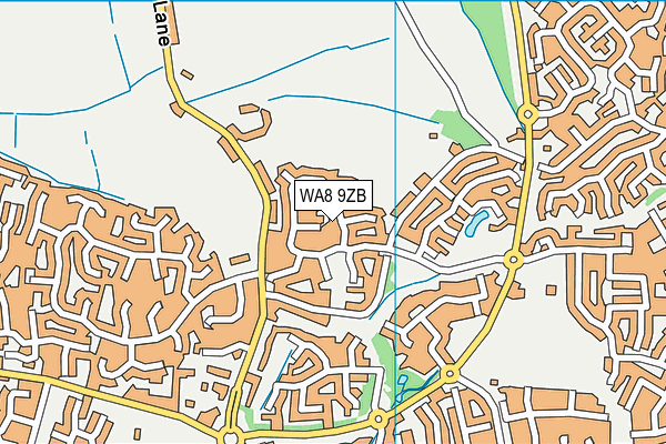 WA8 9ZB map - OS VectorMap District (Ordnance Survey) WA8 9ZB map - OS VectorMap District (Ordnance Survey)