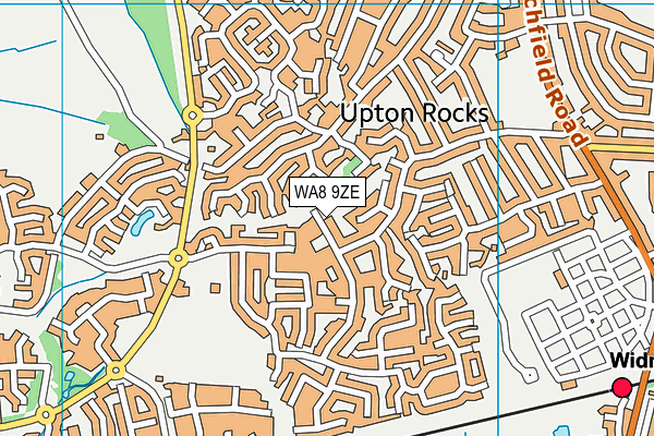 WA8 9ZE map - OS VectorMap District (Ordnance Survey) WA8 9ZE map - OS VectorMap District (Ordnance Survey)