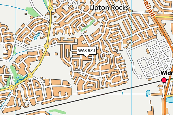 WA8 9ZJ map - OS VectorMap District (Ordnance Survey) WA8 9ZJ map - OS VectorMap District (Ordnance Survey)