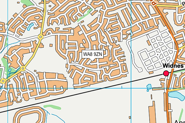WA8 9ZN map - OS VectorMap District (Ordnance Survey) WA8 9ZN map - OS VectorMap District (Ordnance Survey)