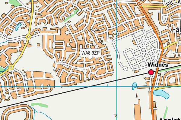 WA8 9ZP map - OS VectorMap District (Ordnance Survey) WA8 9ZP map - OS VectorMap District (Ordnance Survey)